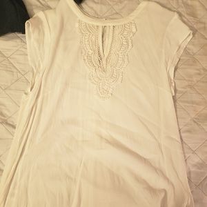 Pale Sky Cap Sleeve Top